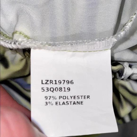 Chic Long Sleeve Swirl Green Top and Wide Leg Pant Set - Picture 7 of 7